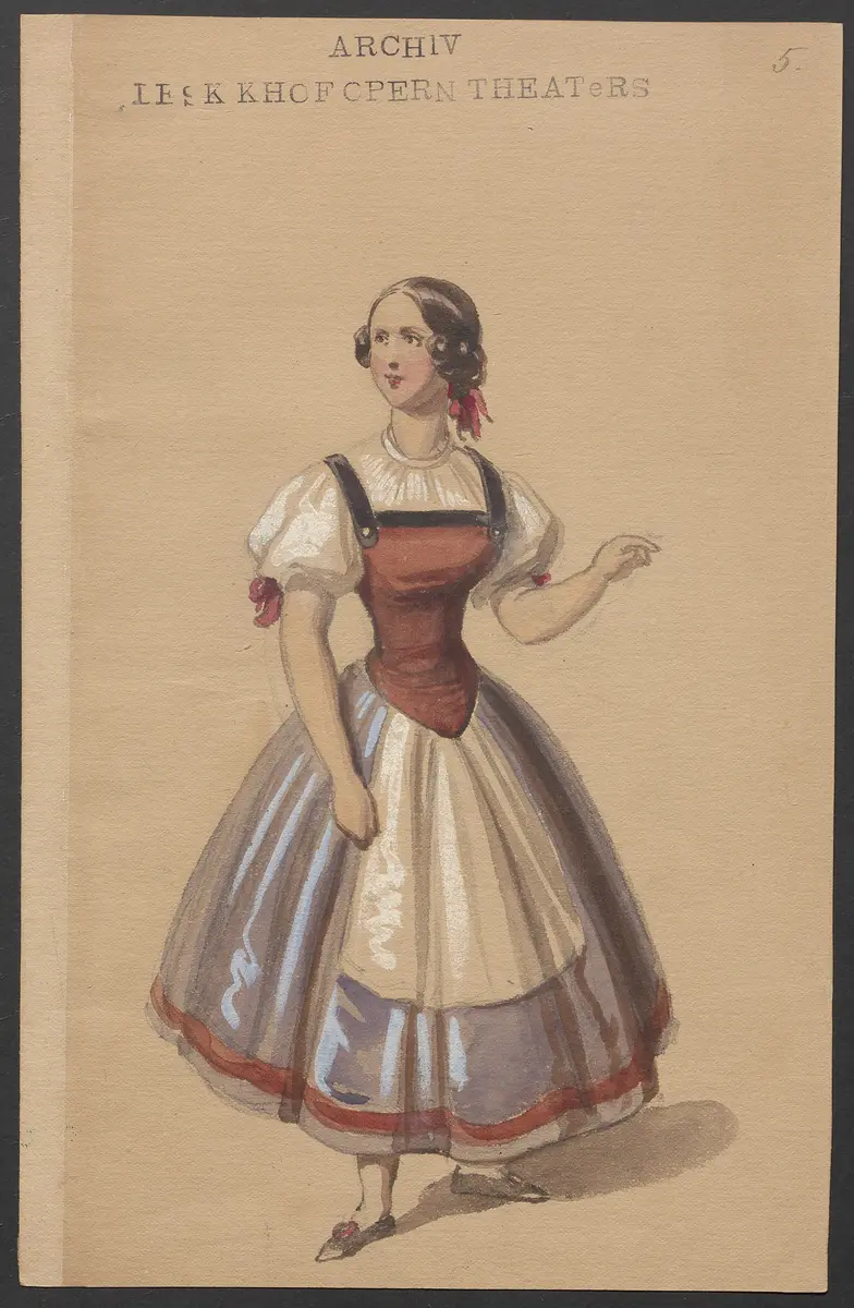Der Freischütz, Titel der Serie: Figurinen des k.k. Hofoperntheaters
