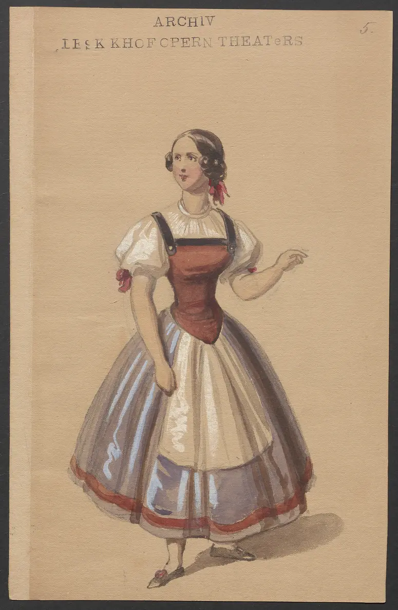 Der Freischütz, Titel der Serie: Figurinen des k.k. Hofoperntheaters
