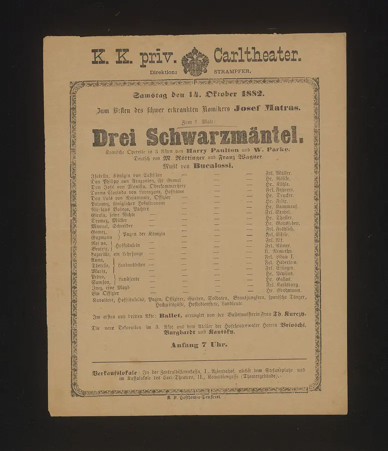 Drei Schwarzmäntel