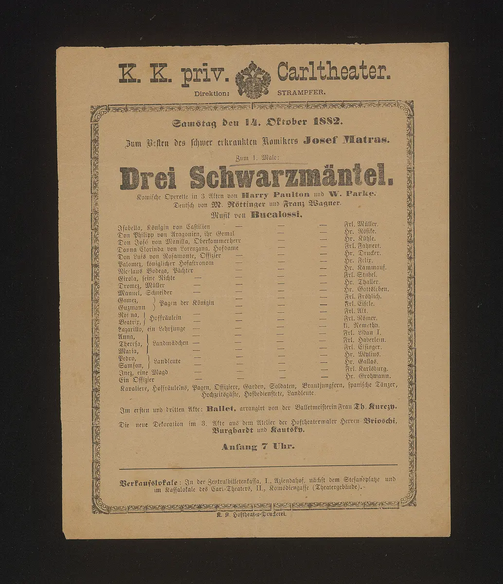 Drei Schwarzmäntel