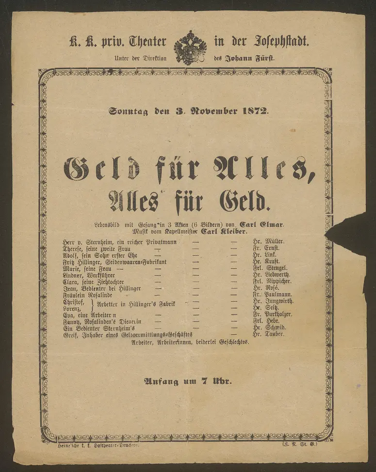 Geld für Alles, Alles für Geld