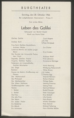 Leben des Galilei
