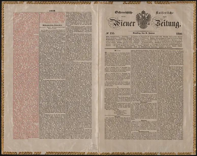 Fanny Elßler, Name der Zeitschrift: Wiener Zeitung, Verweis auf Stücktitel: Malers Traumbild, Verweis auf Stücktitel: Landmädchen und Dame