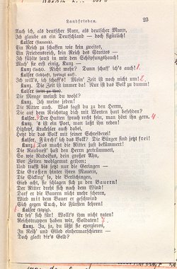 Landfrieden. Deutsche Komödie in drei Aufzügen