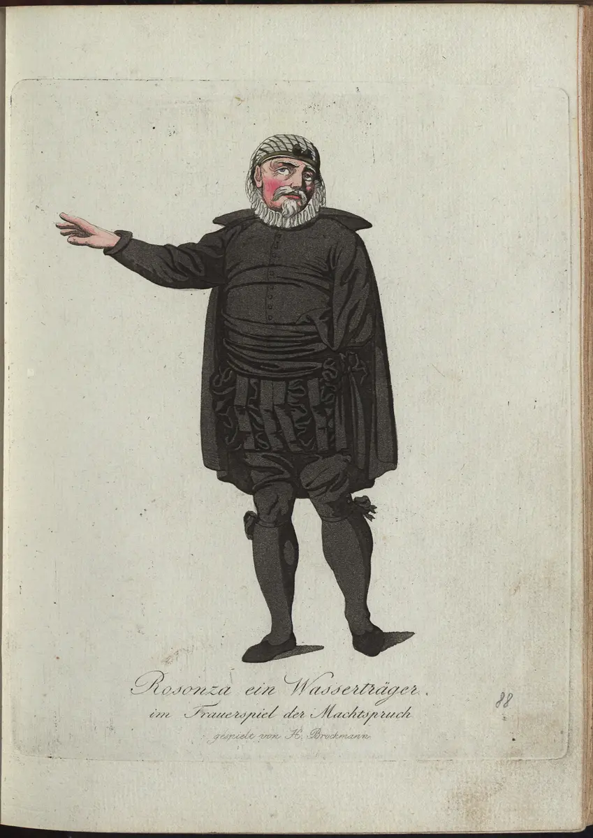 Der Machtspruch, Titel der Serie: Auswahl schöner Costumes für Theater- und Ball-Anzüge