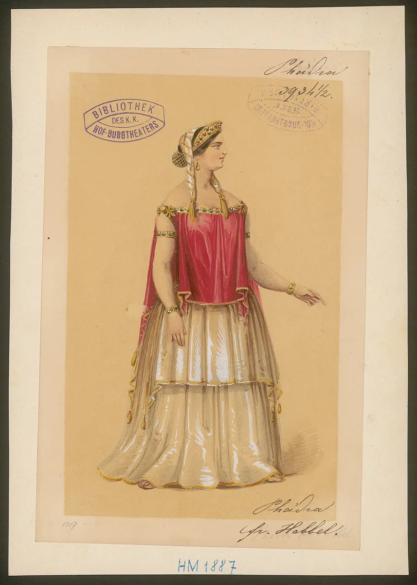 Phädra, Originaltitel: Phèdre, Titel der Serie: Figurinen des k.k. Hof-Burgtheaters