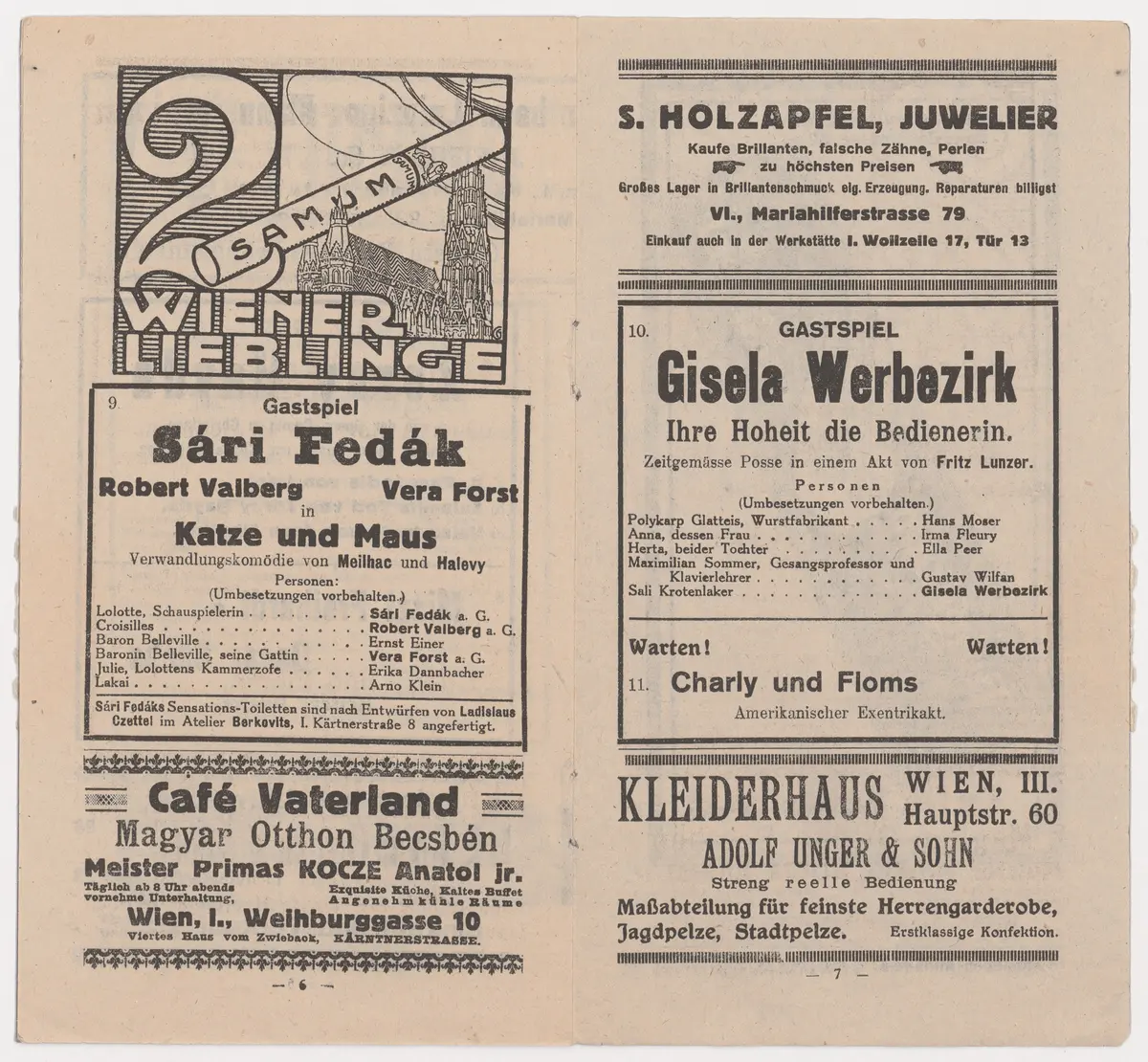 Rolandbühne, Prinz Rappaport, Katze und Maus, Ihre Hoheit die Bedienerin