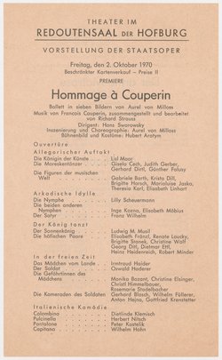 Hommage à Couperin, Der arme Matrose, Angélique