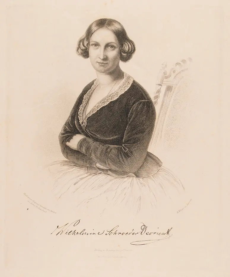 Wilhelmine Schröder-Devrient, Titel in Vorlageform: Wilhelmine Schroeder-Devrient