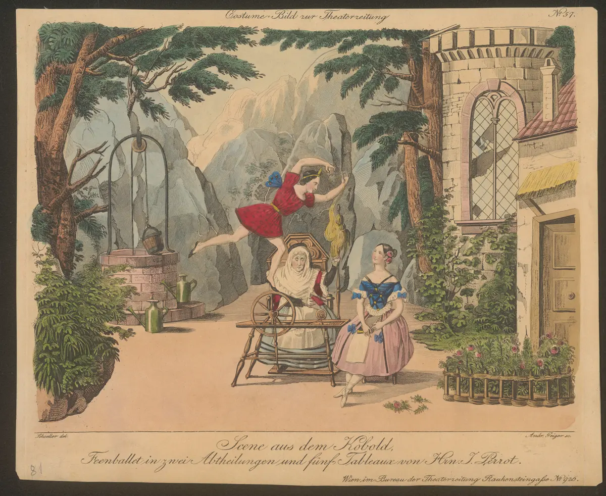 Der Kobold, Titel der Serie: Costume-Bild, Name der Zeitschrift: Wiener Theaterzeitung