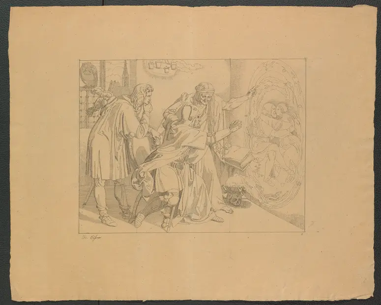 Leben und Tod der heiligen Genoveva, Titel in Vorlageform: Bilder zu Tiecks Genovefa