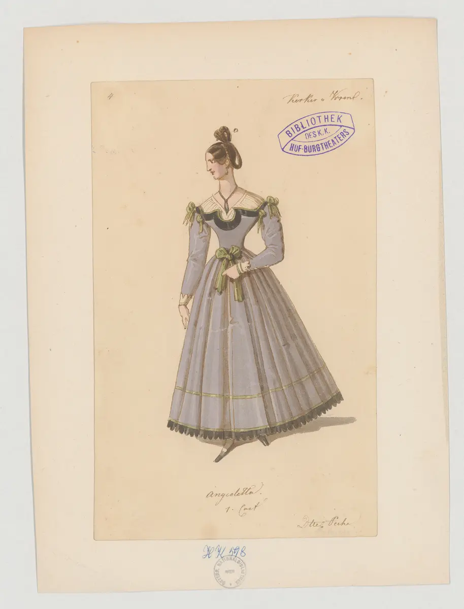 Kerker und Krone, Titel der Serie: Figurinen des k.k. Hof-Burgtheaters