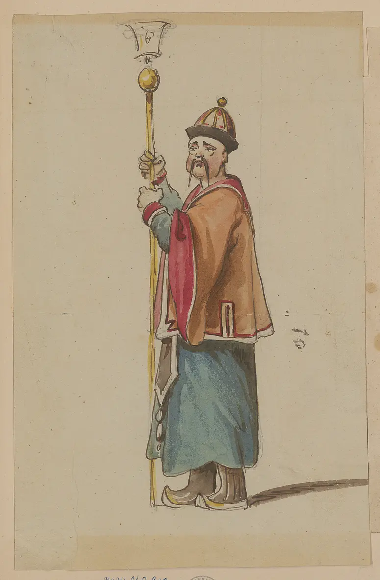 Der Liebe Wahn und Wahrheit, Titel der Serie: Figurinen des k.k. Hof-Burgtheaters