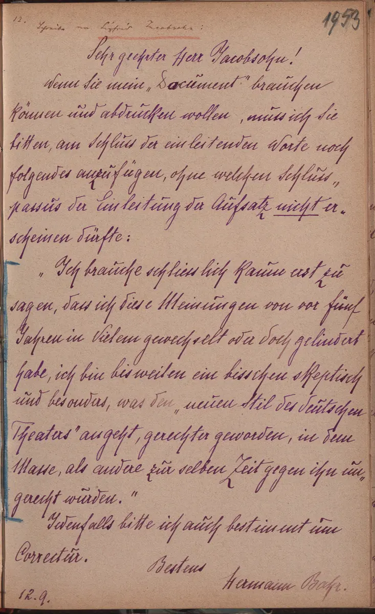 Aufzeichnung