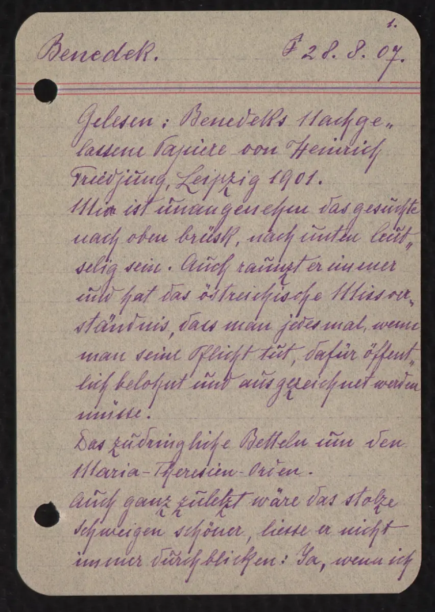 Skizzenbuch I / Österreich I