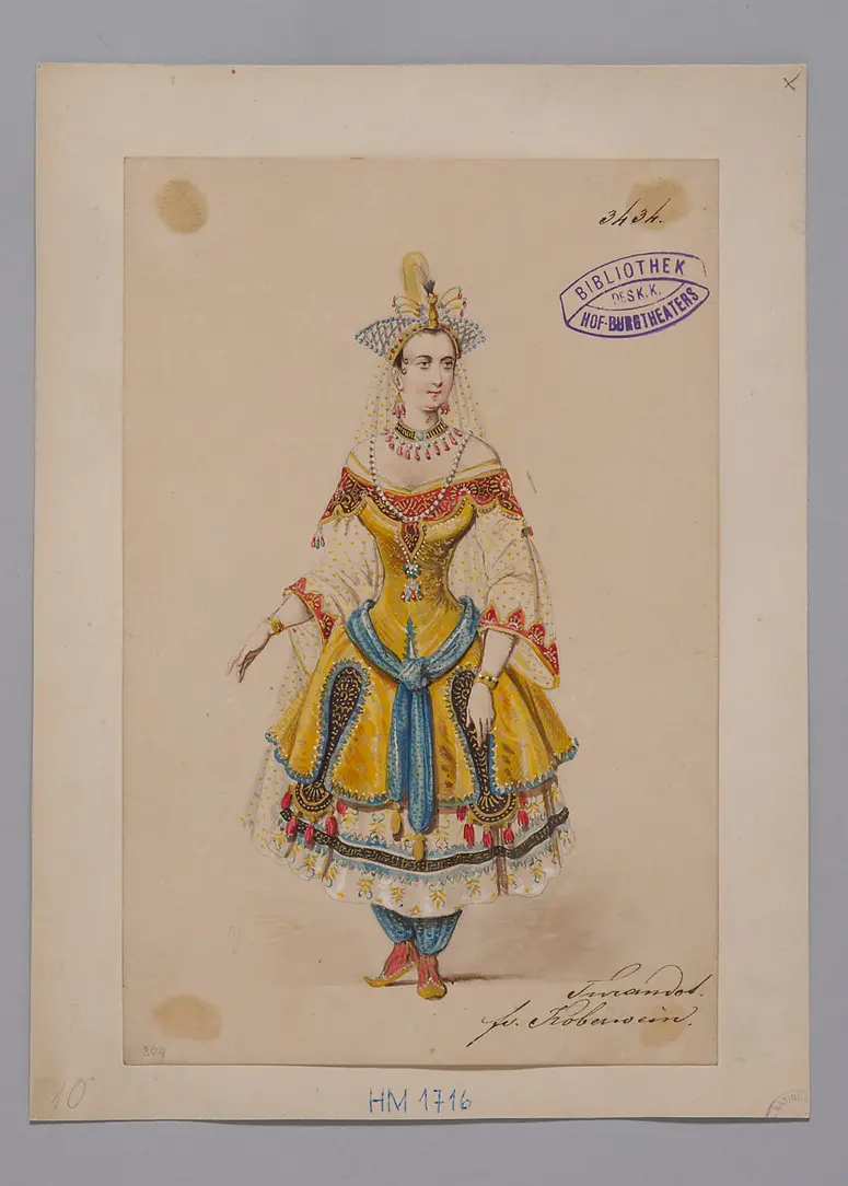 Turandot, Prinzessin von China, Suchtitel: Turandot, Titel der Serie: Figurinen des k.k. Hof-Burgtheaters