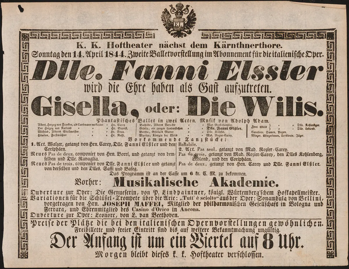 Gisella oder Die Wilis, Originaltitel: Giselle