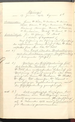 Protokolle der Ausschusssitzungen des Vereines des Deutschen Volkstheaters in Wien