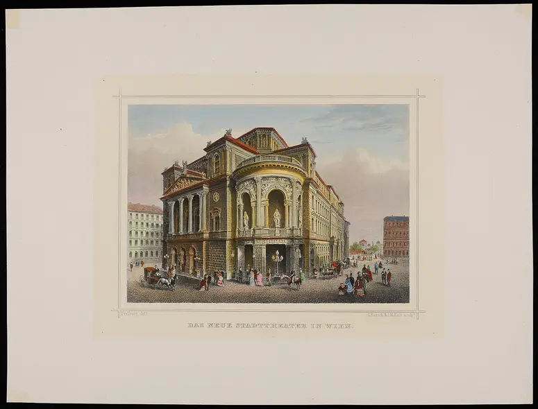 Wien, Stadttheater [I., Seilerstätte 9], Alternativtitel: Wien, Ronacher, Titel in Vorlageform: Das neue Stadttheater in Wien