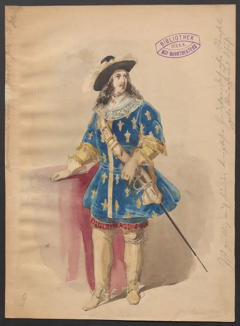 Prinzessin Montpensier, Titel der Serie: Figurinen des k.k. Hof-Burgtheaters