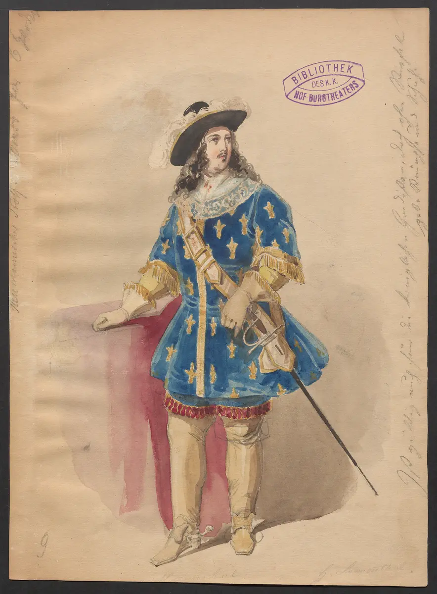 Prinzessin Montpensier, Titel der Serie: Figurinen des k.k. Hof-Burgtheaters