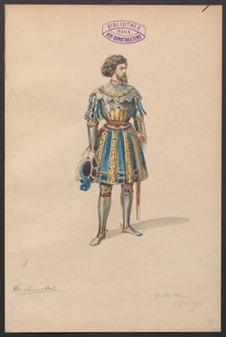 Gustav Wasa, oder Maske für Maske, Titel der Serie: Figurinen des k.k. Hof-Burgtheaters
