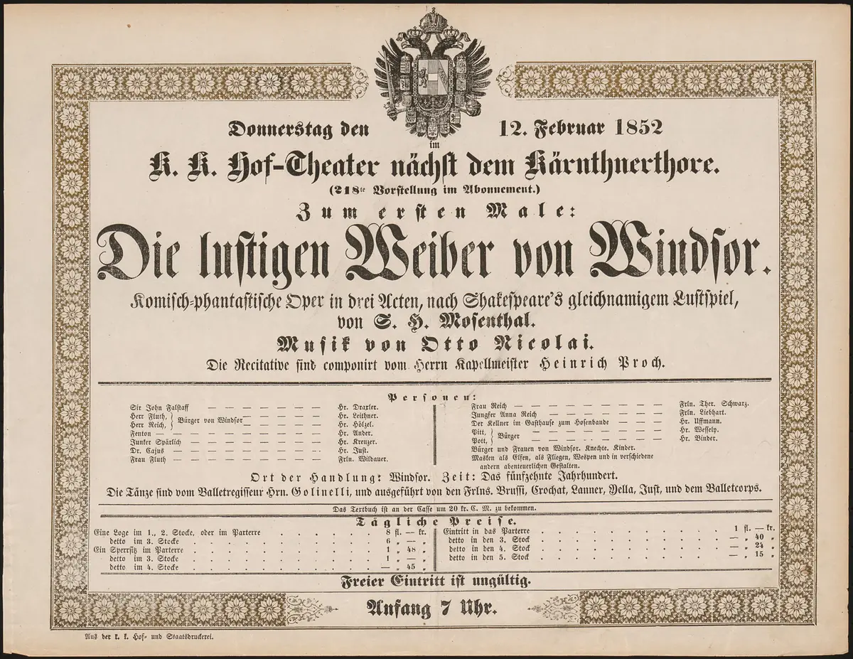 Die lustigen Weiber von Windsor