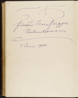 Gästebuch. Atelier Franz-Xaver Setzer, Wien