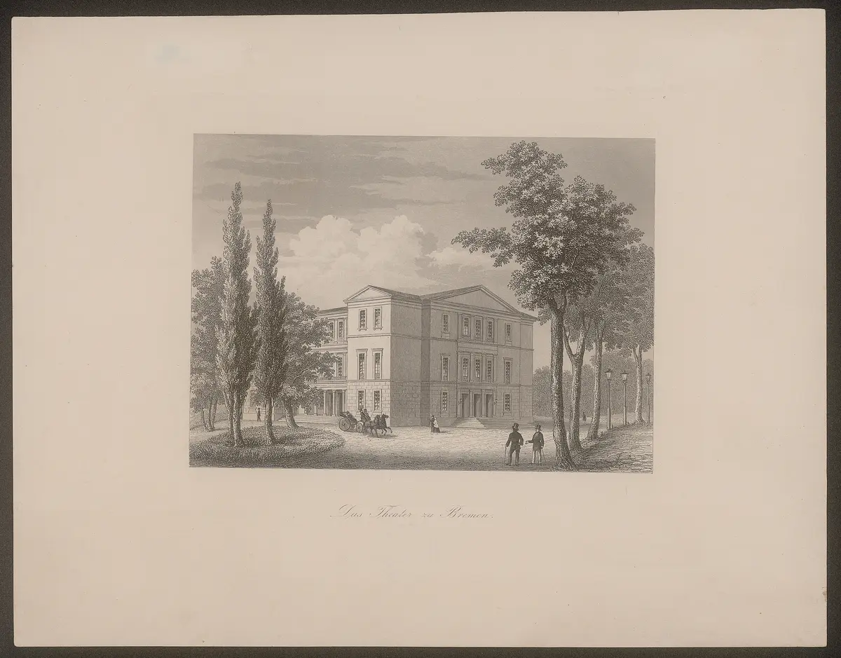 Bremen, Stadttheater, Alternativtitel: Bremen, Zweites Stadttheater, Titel in Vorlageform: Das Theater zu Bremen