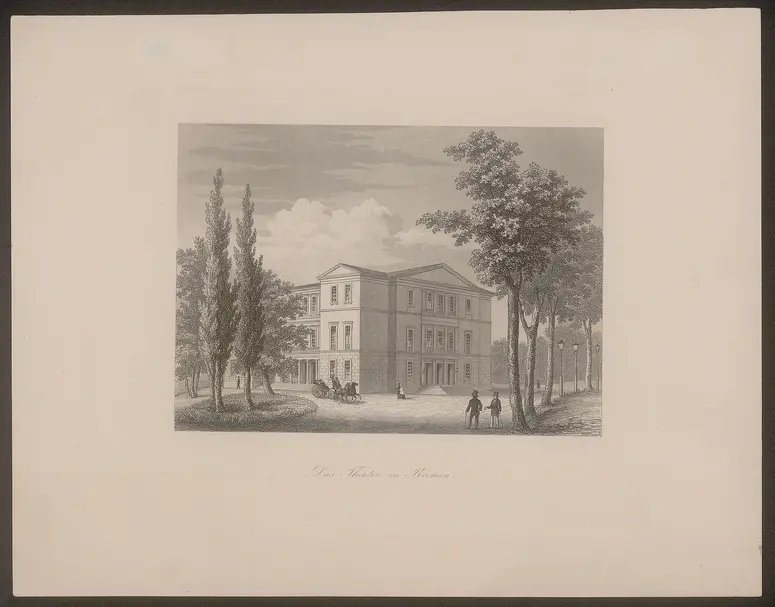 Bremen, Stadttheater, Alternativtitel: Bremen, Zweites Stadttheater, Titel in Vorlageform: Das Theater zu Bremen