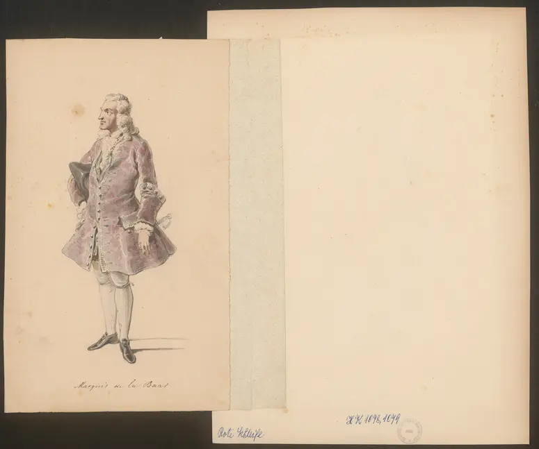 Die rote Schleife, Titel der Serie: Figurinen des k.k. Hof-Burgtheaters