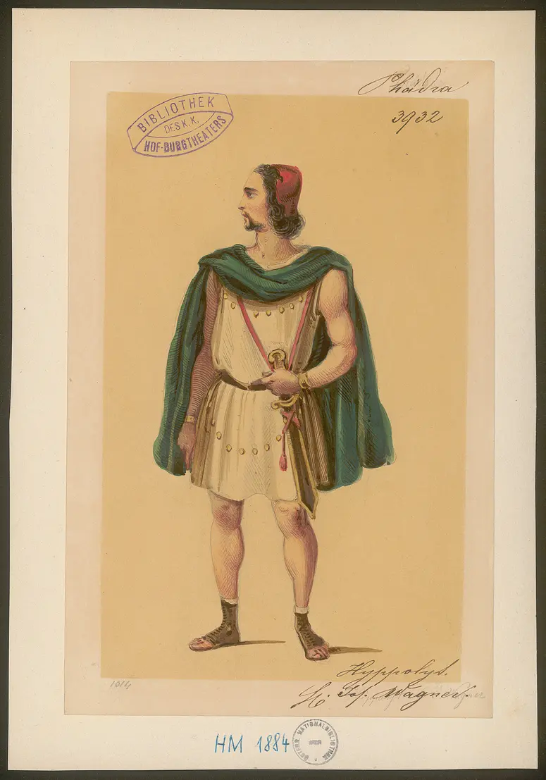 Phädra, Originaltitel: Phèdre, Titel der Serie: Figurinen des k.k. Hof-Burgtheaters