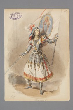 Die Jungfrau von Orleans, Titel der Serie: Figurinen des k.k. Hof-Burgtheaters