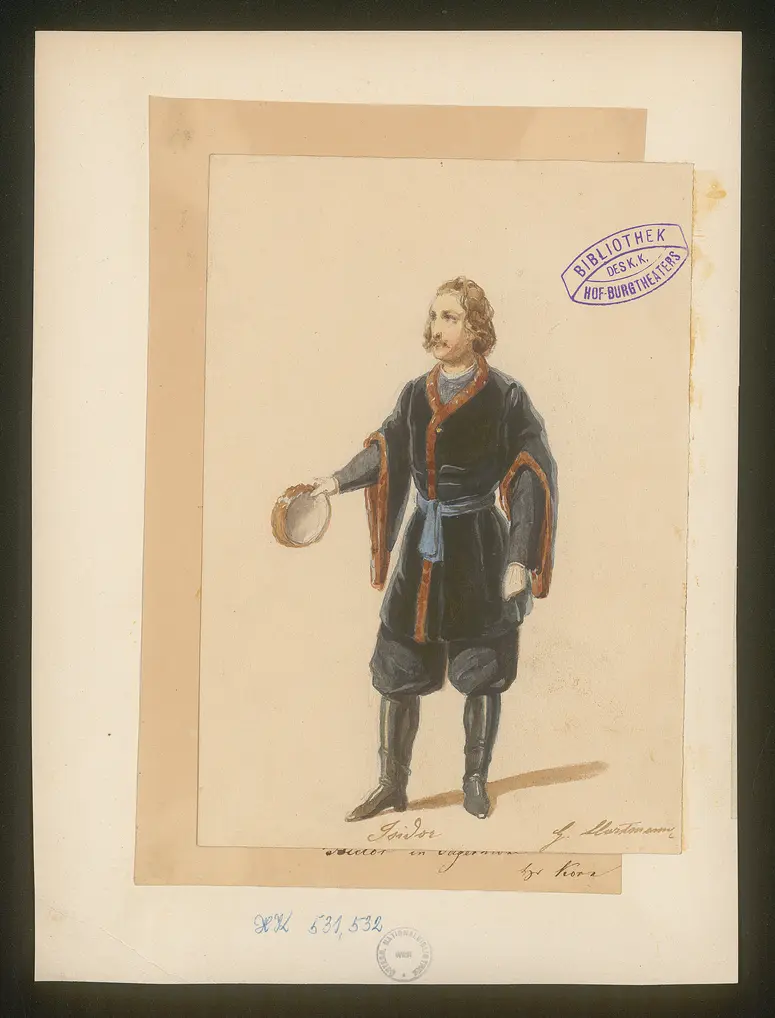 Isidor und Olga, Titel der Serie: Figurinen des k.k. Hof-Burgtheaters