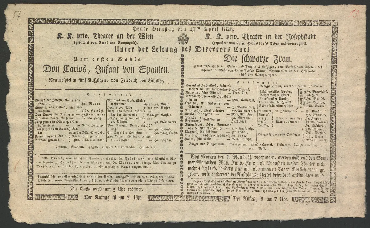 Don Carlos, Infant von Spanien, Die schwarze Frau