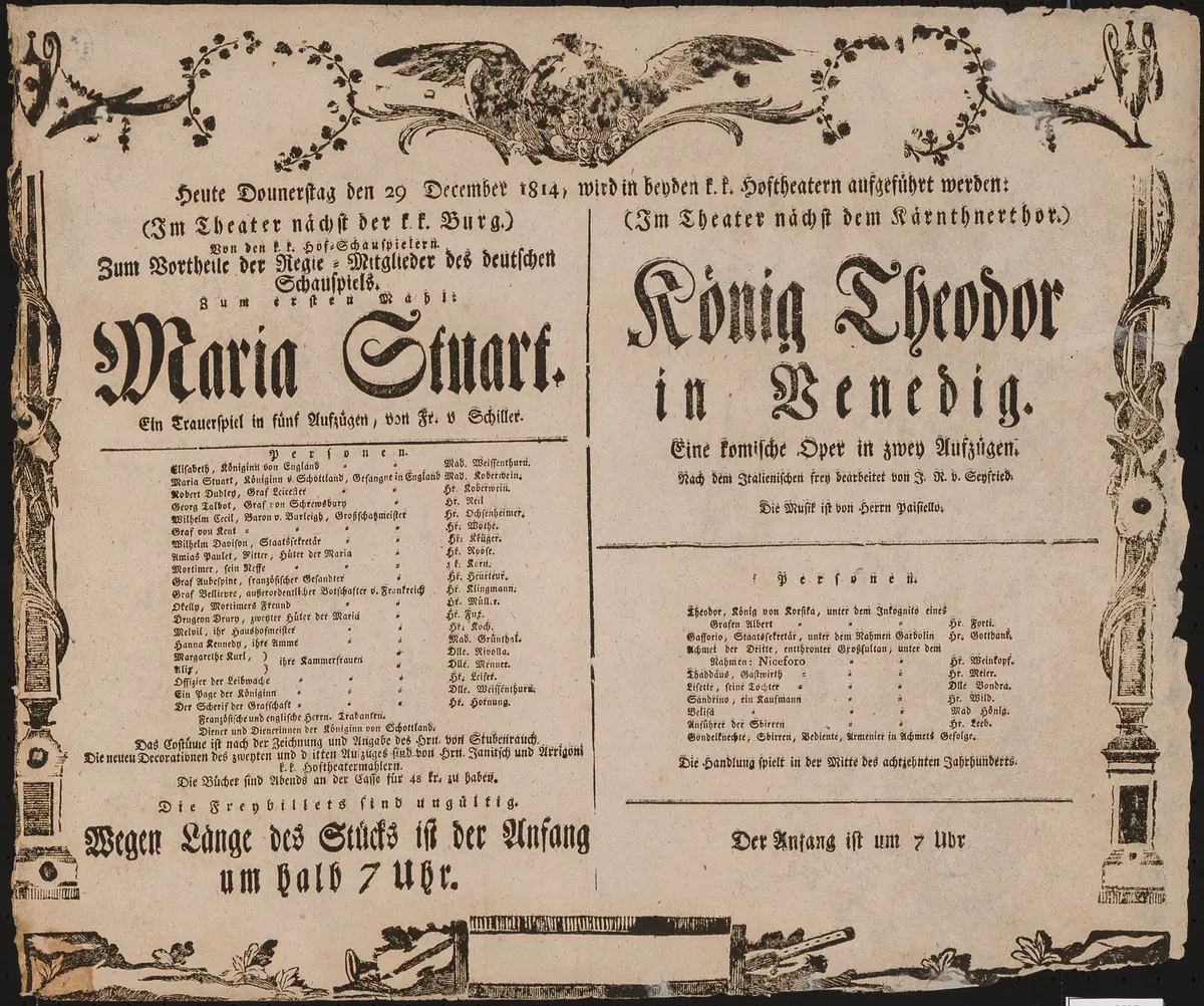 Maria Stuart, König Theodor in Venedig
