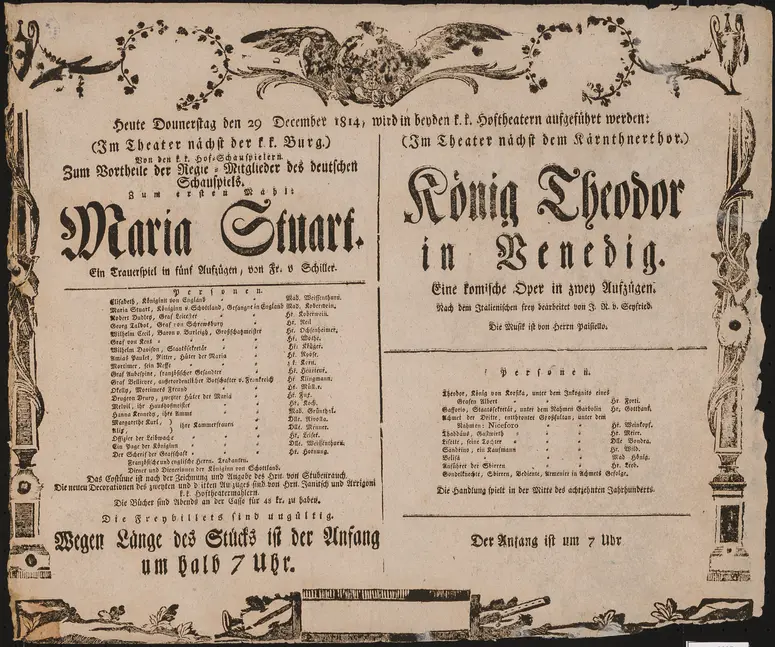 Maria Stuart, König Theodor in Venedig