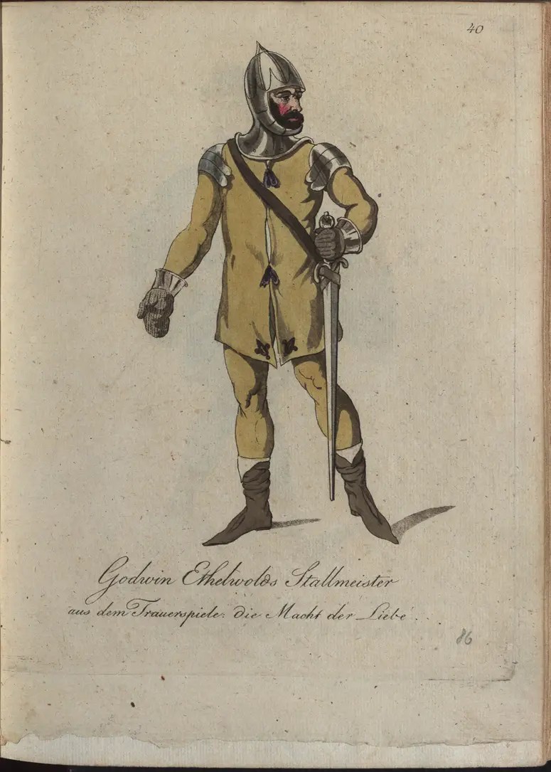 Die Macht der Liebe, Titel der Serie: Auswahl schöner Costumes für Theater- und Ball-Anzüge
