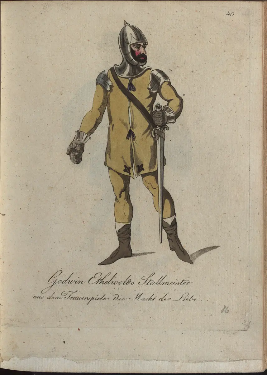 Die Macht der Liebe, Titel der Serie: Auswahl schöner Costumes für Theater- und Ball-Anzüge