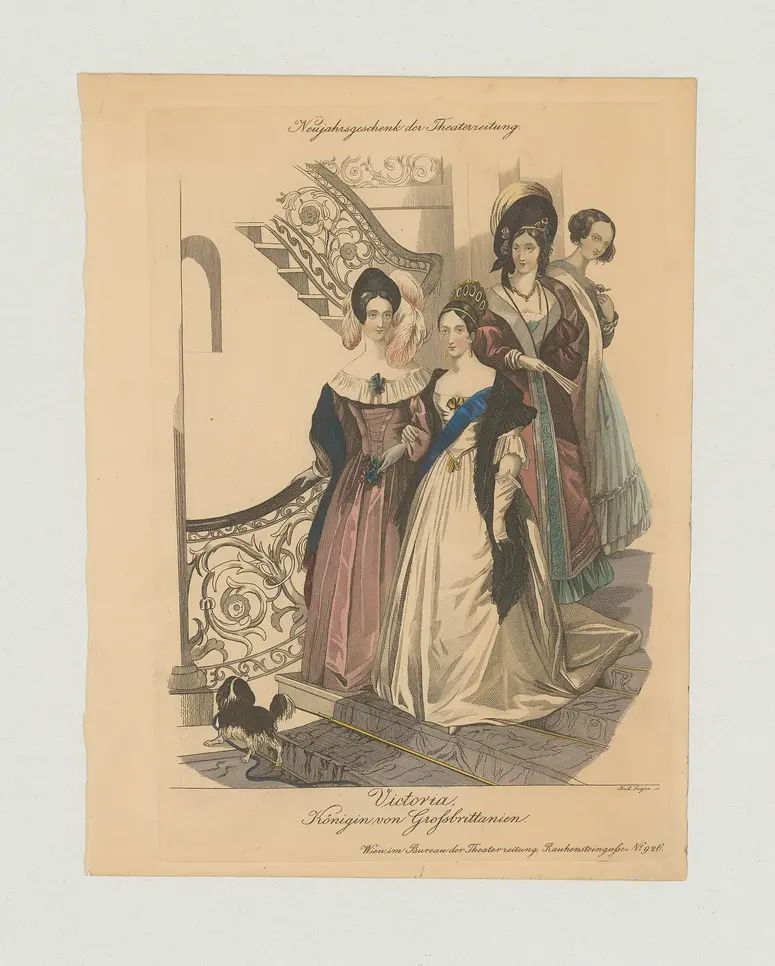 Viktoria, Königin von England, Titel in Vorlageform: Victoria, Königin von Grossbrittanien, Titel der Serie: Neujahrsgeschenk, Name der Zeitschrift: Wiener Theaterzeitung