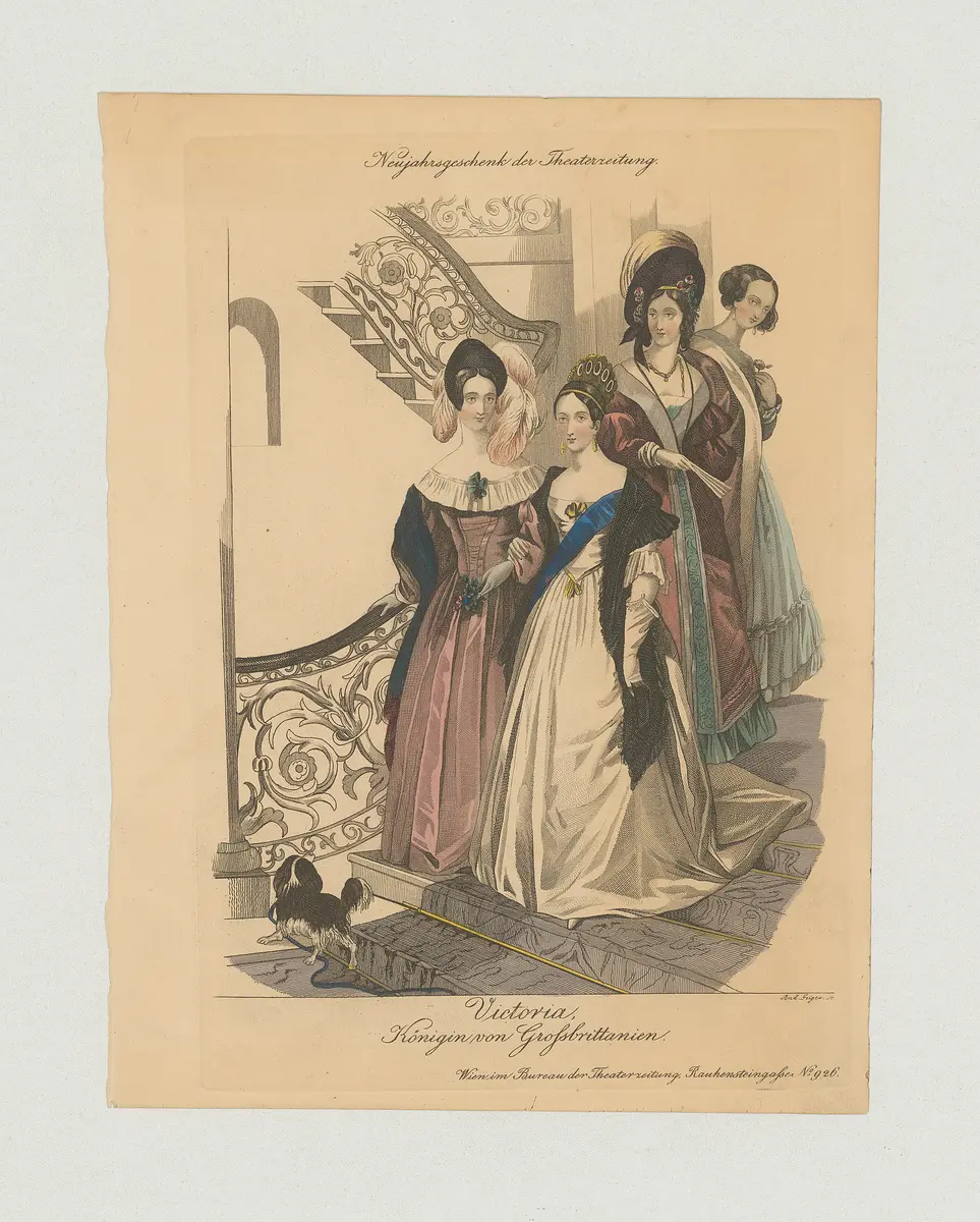 Viktoria, Königin von England, Titel in Vorlageform: Victoria, Königin von Grossbrittanien, Titel der Serie: Neujahrsgeschenk, Name der Zeitschrift: Wiener Theaterzeitung