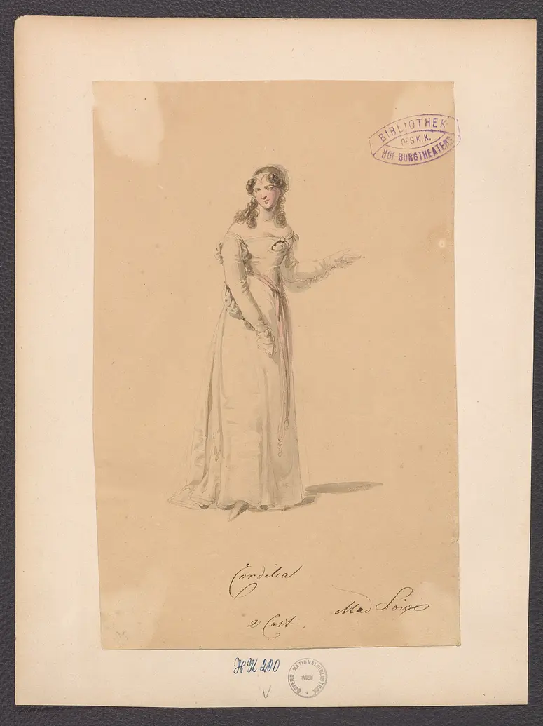 König Lear, Originaltitel: King Lear, Titel der Serie: Figurinen des k.k. Hof-Burgtheaters