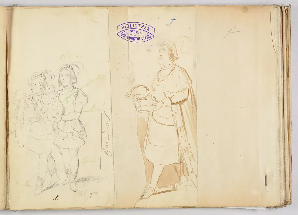 Die Jungfrau von Orleans, Titel der Serie: Figurinen des k.k. Hof-Burgtheaters
