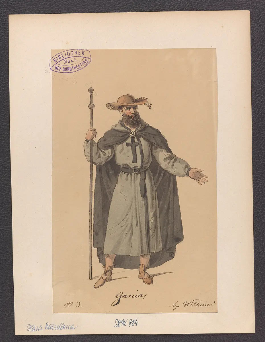 Das Haus Barcellona, Titel der Serie: Figurinen des k.k. Hof-Burgtheaters