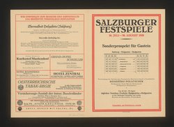 Salzburger Festspiele 1928, Verweis auf Stücktitel: Fidelio, Verweis auf Stücktitel: Die Zauberflöte, Verweis auf Stücktitel: Cosi fan tutte, Verweis auf Stücktitel: Die Räuber, Verweis auf Stücktitel: Iphigenie auf Tauris, Verweis auf Stücktitel: Jedermann, Verweis auf Stücktitel: Das Perchtenspiel