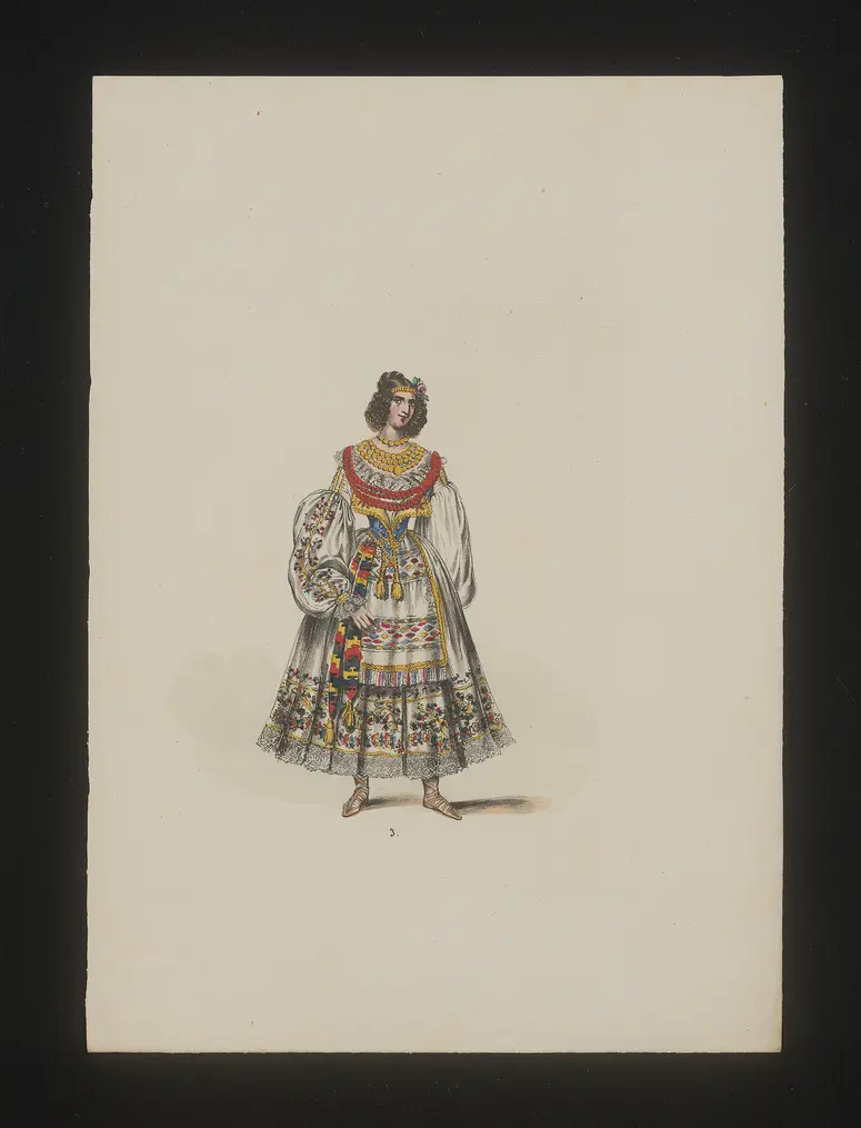 Slavonierin, Weiterer Titel: National Costume, Titel der Serie: Neue Costume-Sammlung verschiedener Zeiten und Nationen
