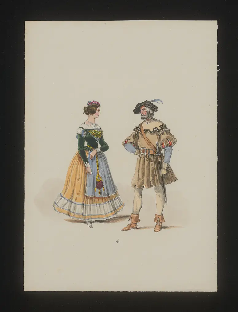 Die Kronenwächter, Titel der Serie: Neue Costume-Sammlung verschiedener Zeiten und Nationen