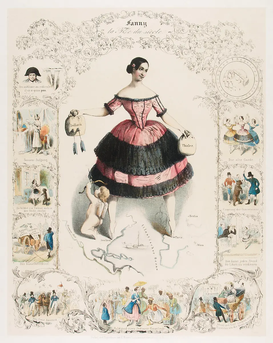 Fanny Elßler, Titel in Vorlageform: Fanny la Fée du siècle