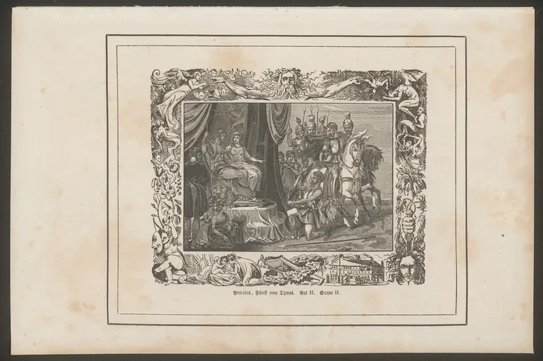Perikles, Fürst von Tyrus, Titel in Vorlageform: Pericles, Fürst von Tyrus