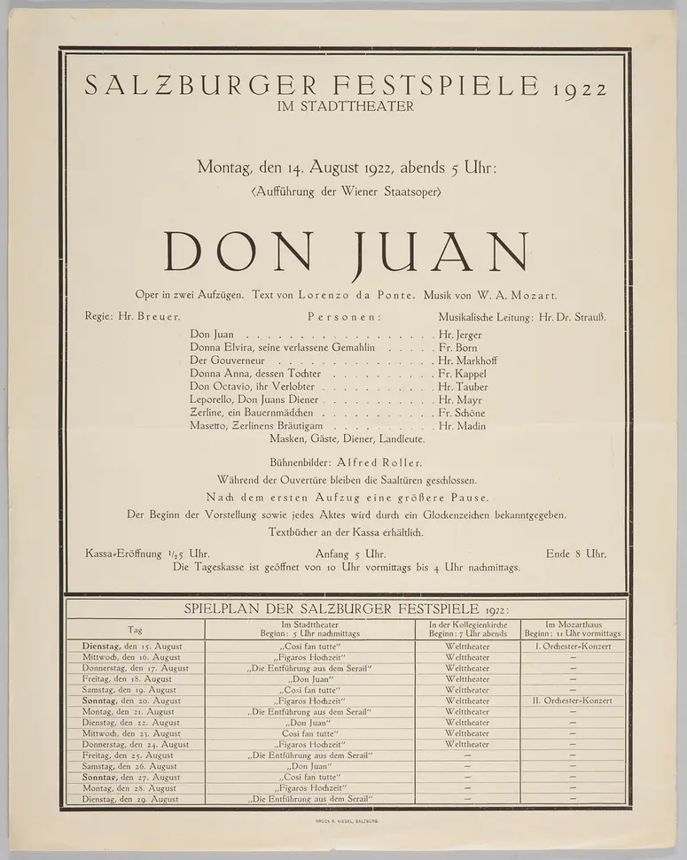 Don Giovanni, Titel in Vorlageform: Don Juan